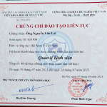 Chứng nhận Quản lý bệnh viện
