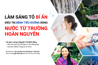Làm sáng tỏ bí ẩn về điều trị bệnh tiểu đường bằng nước từ trường hoàn nguyên