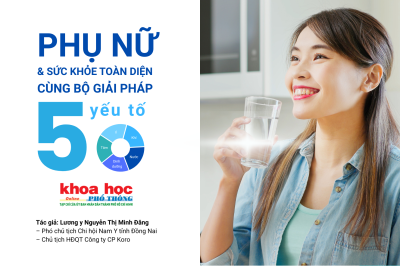 Phụ nữ và Sức khỏe toàn diện cùng bộ giải pháp 5 yếu tố: Tâm – Ý – Khí – Nước – Dinh dưỡng