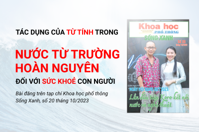 Tác dụng của từ tính trong nước từ trường hoàn nguyên đối với sức khỏe con người